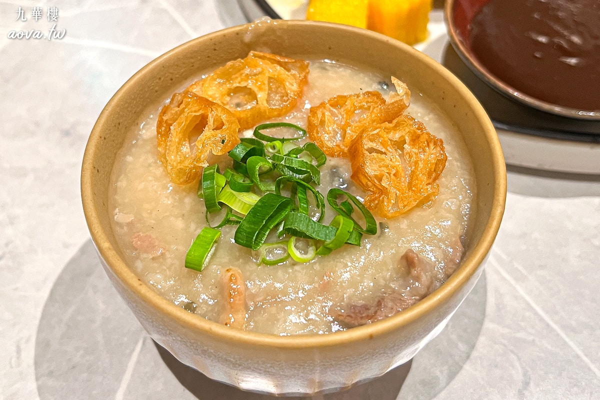 鴨絲松花粥