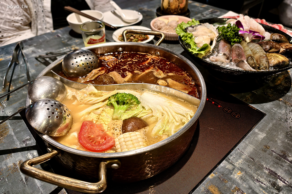 台北火鍋推薦【老撈麻辣鍋】商業午餐超划算一人440元湯頭食材優,黃仁勳愛店 - 第3張圖